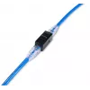 Giunto inline Keystone EQUIP Cat.6A non schermato, RJ-45, formato piatto, nero, 8 pezzi
