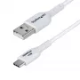 Cavo di ricarica StarTech.com 1 m USB-A a USB-C, ricarica e sincronizzazione, 3A, USB 2.0, guaina TPE – cavo USB di ricarica bianco