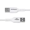 Cavo di ricarica StarTech.com 1 m USB-A a USB-C, ricarica e sincronizzazione, 3A, USB 2.0, guaina TPE – cavo USB di ricarica bianco