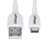 Cavo di ricarica StarTech.com 1 m USB-A a USB-C, ricarica e sincronizzazione, 3A, USB 2.0, guaina TPE – cavo USB di ricarica bianco
