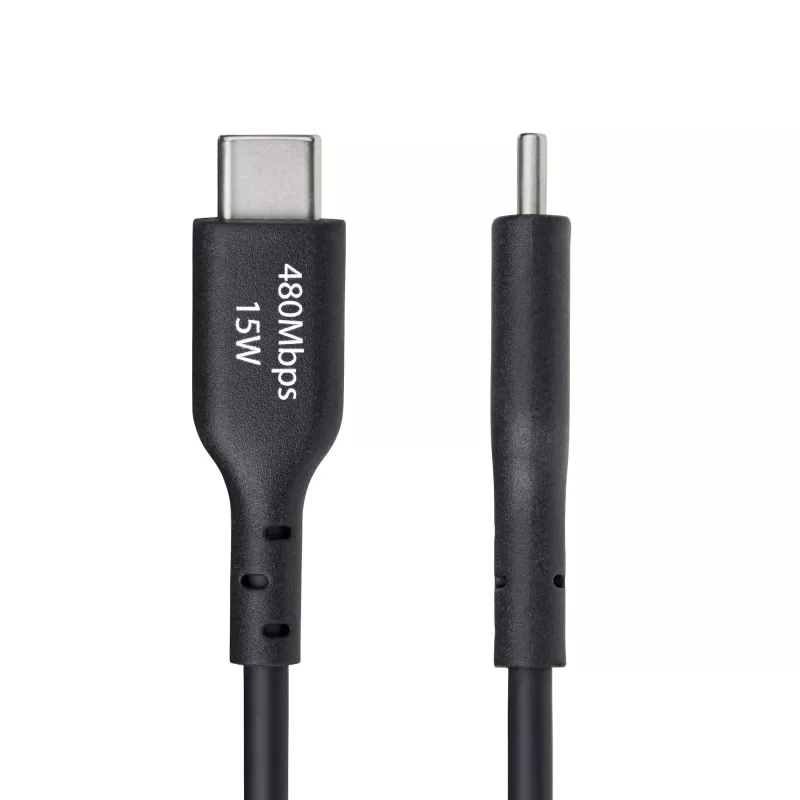 Cavo di ricarica StarTech.com 3ft (1 m) USB-A a USB-C, ricarica e sincronizzazione, 3A, USB 2.0, guaina TPE – cavo USB di ricarica nero