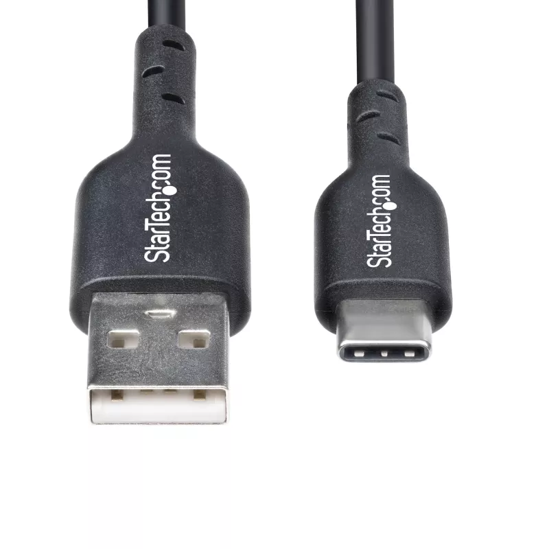 Cavo di ricarica StarTech.com 3ft (1 m) USB-A a USB-C, ricarica e sincronizzazione, 3A, USB 2.0, guaina TPE – cavo USB di ricarica nero