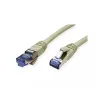 Cavo di rete VALUE 21.99.0859 RJ-45 Cat6a 0,15 m grigio