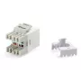 Connettore femmina keystone Cat.6 non schermato LSA Equip, tipo slim, bianco