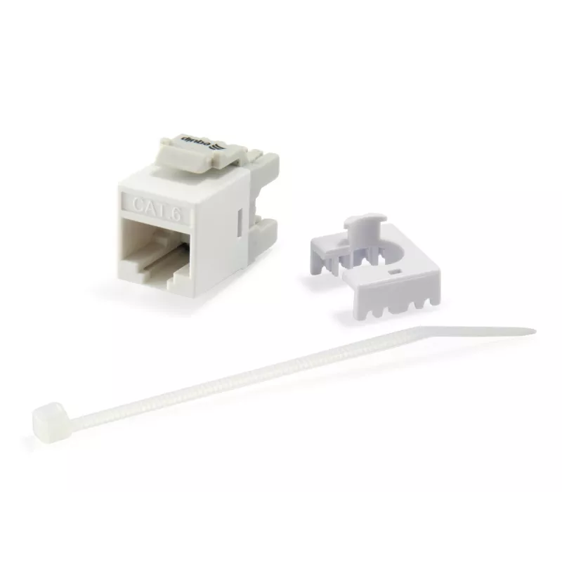 Connettore femmina keystone Cat.6 non schermato LSA Equip, tipo slim, bianco
