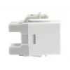 Connettore femmina keystone Cat.6 non schermato LSA Equip, tipo slim, bianco