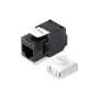 Jack keystone Cat.6A non schermato senza attrezzi Equip, RJ-45, LSA, nero
