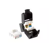 Jack keystone Cat.6A non schermato senza attrezzi Equip, RJ-45, LSA, nero