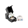 Jack keystone Cat.6A non schermato senza attrezzi Equip, RJ-45, LSA, nero