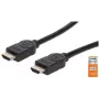 Cavo HDMI con Ethernet Manhattan HDMM1MP 1 m connettore maschio a maschio nero