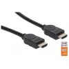 Cavo HDMI con Ethernet Manhattan HDMM1MP 1 m connettore maschio a maschio nero