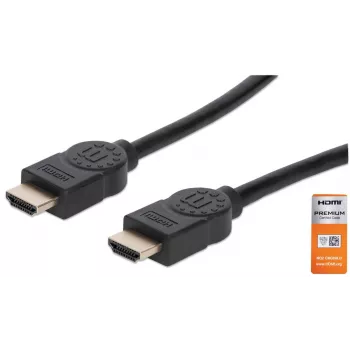 Cavo HDMI connettore maschio a maschio Manhattan HDMM2MP 1,8 m nero