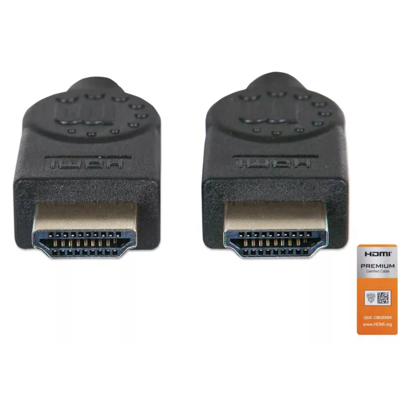 Cavo HDMI connettore maschio a maschio Manhattan HDMM2MP 1,8 m nero