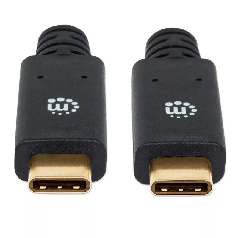 Cavo USB-C Manhattan USB315CC2M 2 m connettore maschio a maschio nero