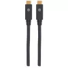 Cavo USB-C Manhattan USB315CC2M 2 m connettore maschio a maschio nero