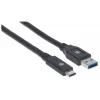 Cavo USB-C a USB-A Manhattan 354981 3 m connettore maschio a maschio