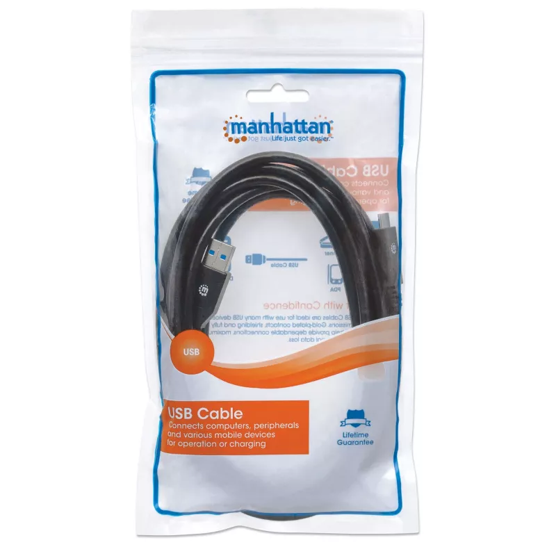 Cavo USB-C a USB-A Manhattan 354981 3 m connettore maschio a maschio
