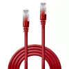 Cavo di rete Lindy Cat.6 SSTP/S/FTP PIMF Premium 0,5m rosso