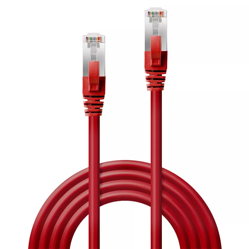 Cavo di rete Lindy Cat.6 SSTP/S/FTP PIMF Premium 0,5m rosso