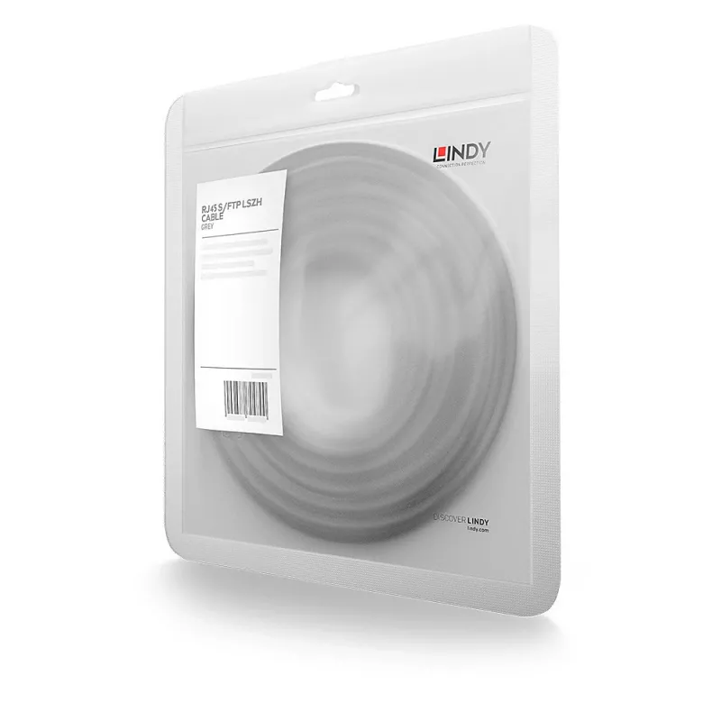 Cavo di rete Lindy 20 m RJ45 S/FTP LSZH Cat7 grigio