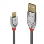 Lindy cavo USB 2.0 Type-A a Micro-B, 2 m, Cromo Line
