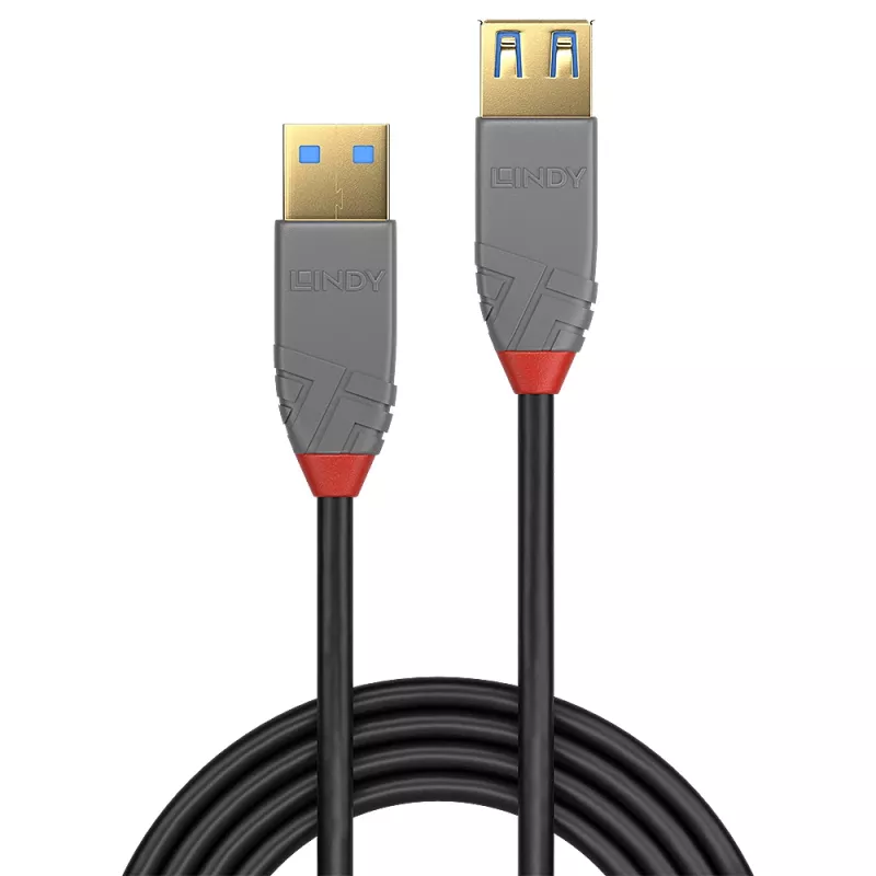 Lindy prolunga USB 3.2 Type-A, 0,5 m, 5 Gbit/s, Anthra Line