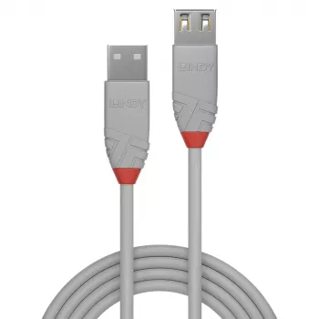 Lindy prolunga USB 2.0 Type-A, 0,5 m, Anthra Line, grigio