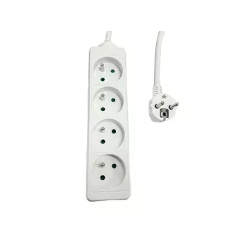 Microconnect MC-PS040150FRW ciabatta — 4 prese, tipo E francese