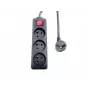 Microconnect MC-PSOO030150FRB prolunga elettrica 1,5 m 3 uscite AC per interni nero