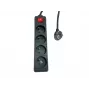 Microconnect MC-PSOO040150FRB ciabatta 4 prese con interruttori individuali