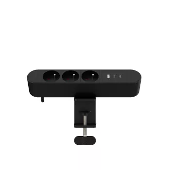 MicroConnect MC-MDPS-FR3-30W ciabatta multi da tavolo — 3 prese, 30W