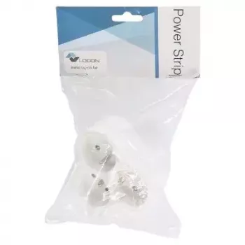 Distributore di corrente LOGON LPS150 3 prese AC per interni bianco