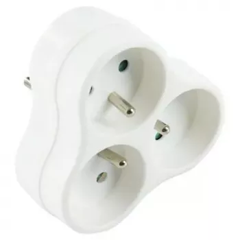 Distributore di corrente LOGON LPS150 3 prese AC per interni bianco