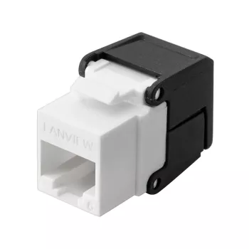Modulo keystone Lanview LVN128078 piatto nero RJ-45