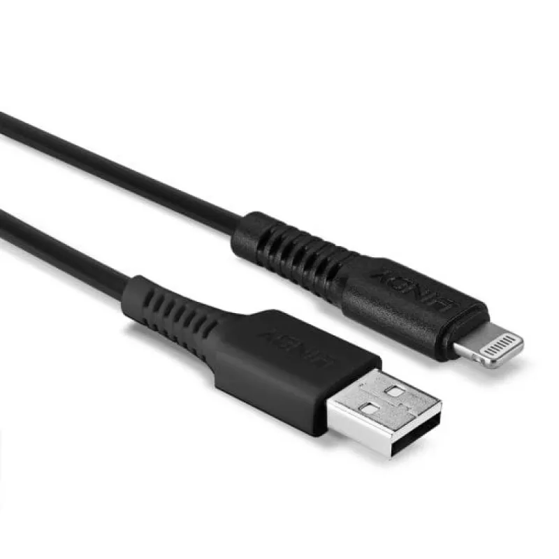 Cavo Lindy USB a Lightning 1 m, nero