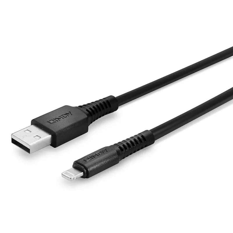 Cavo Lindy USB a Lightning 3 m nero