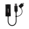 Convertitore Lindy USB 3.2 Gen 1 Gigabit Ethernet con filo USB Ethernet 5000 Mbit/s nero