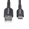 Cavo di ricarica StarTech.com USB-A a USB-C 30 cm, ricarica e sincronizzazione, 3A, USB 2.0, guaina TPE – cavo di ricarica USB nero