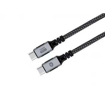 Cavo USB-C a USB-C CONCEPTRONIC ETTA07B12 – USB 3.2 Gen 2x2, 1,2 m, 20 Gbps, PD 3.0 100 W (20 V/5 A), 4K60Hz, nero, E-Mark
