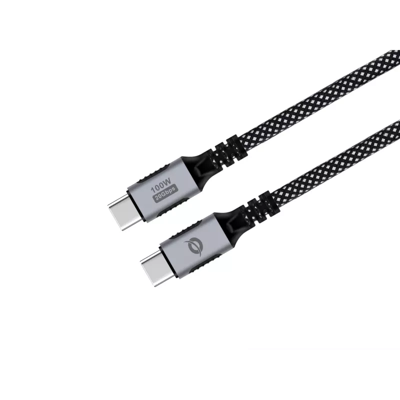 Cavo USB-C a USB-C CONCEPTRONIC ETTA07B12 – USB 3.2 Gen 2x2, 1,2 m, 20 Gbps, PD 3.0 100 W (20 V/5 A), 4K60Hz, nero, E-Mark
