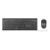 Tastiera Manhattan 180771 wireless QWERTY nera con mouse incluso