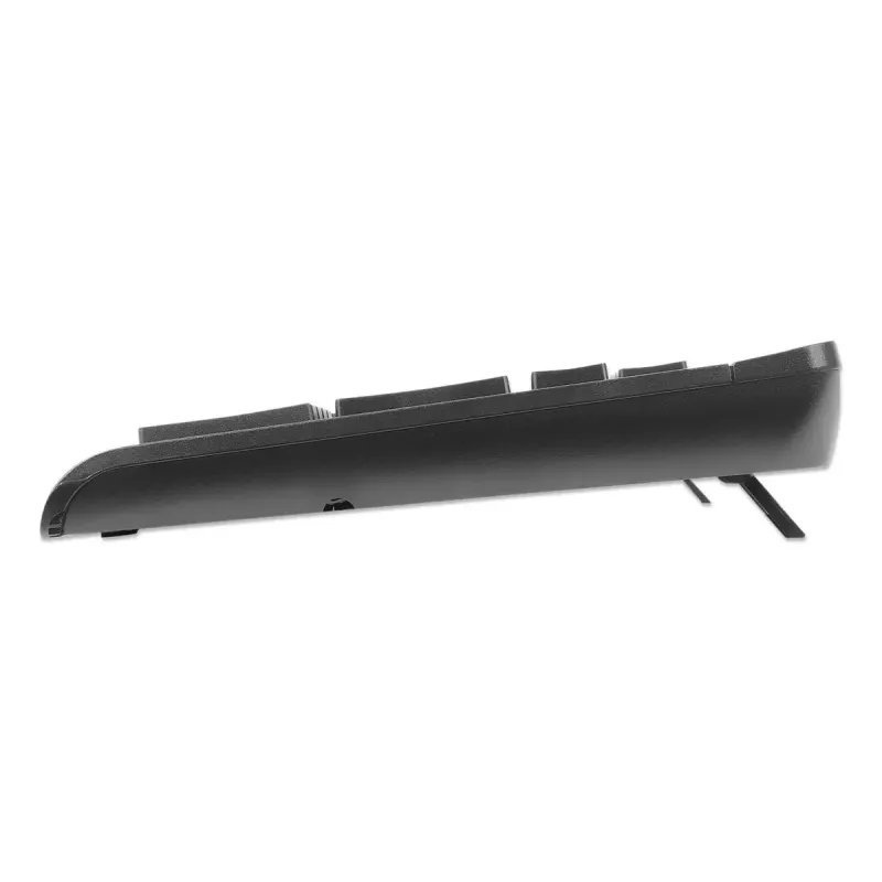 Tastiera Manhattan 180771 wireless QWERTY nera con mouse incluso