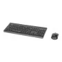 Tastiera Manhattan 180771 wireless QWERTY nera con mouse incluso