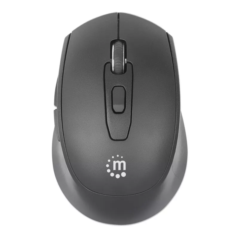 Manhattan MW6200 mouse wireless, ricevitore nano USB-A, nero