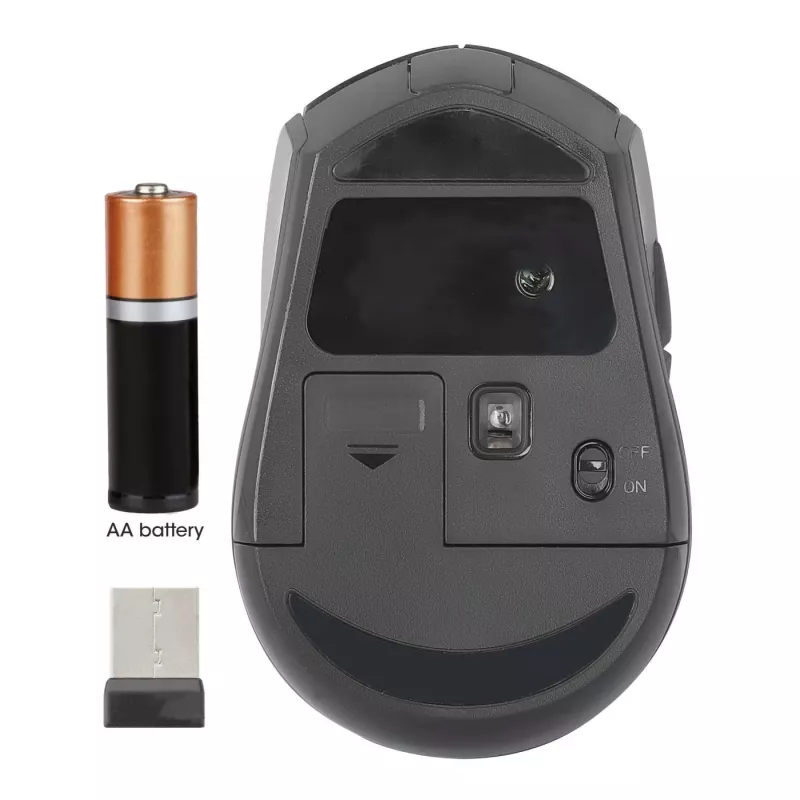 Manhattan MW6200 mouse wireless, ricevitore nano USB-A, nero
