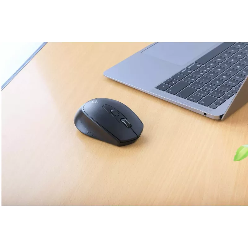 Manhattan MW6200 mouse wireless, ricevitore nano USB-A, nero