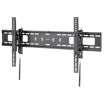 Supporto TV e monitor Manhattan, antifurto, inclinazione a parete, 43-100, nero, VESA 200x200 fino a 800x400 mm, max. 75 kg