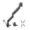 Manhattan Supporto da scrivania per 1 monitor da 17-57 pollici, 27 kg, con porte USB