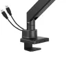 Manhattan Supporto da scrivania per 1 monitor da 17-57 pollici, 27 kg, con porte USB