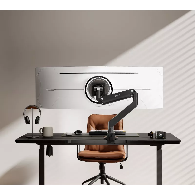 Manhattan Supporto da scrivania per 1 monitor da 17-57 pollici, 27 kg, con porte USB